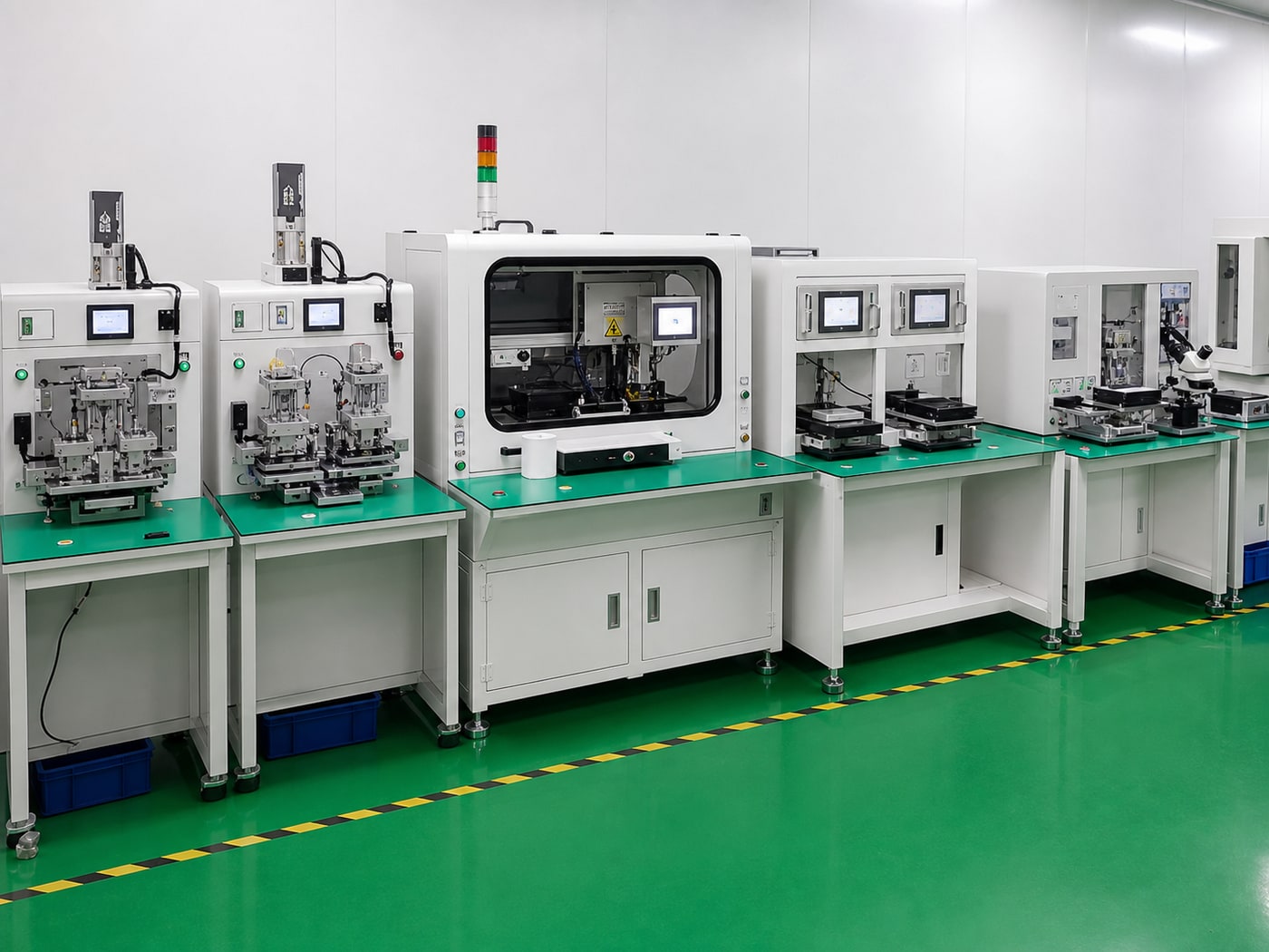 Electronics testing and bonding workstations